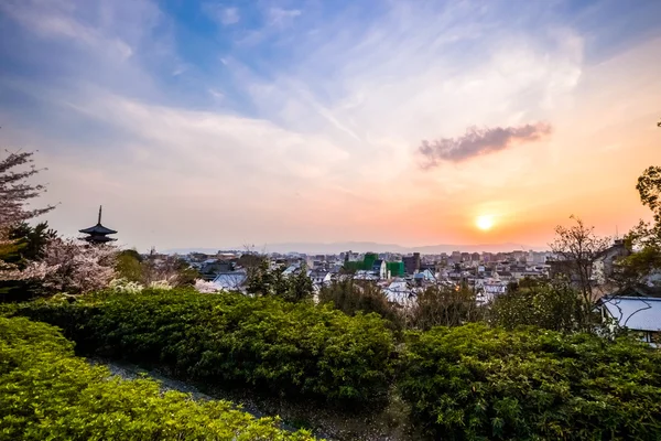 Kyoto günbatımı Japonya — Stok fotoğraf