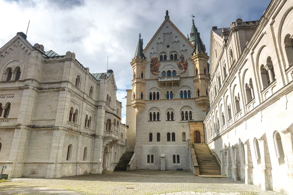 Hrad Neuschwanstein v Německu — Stock fotografie