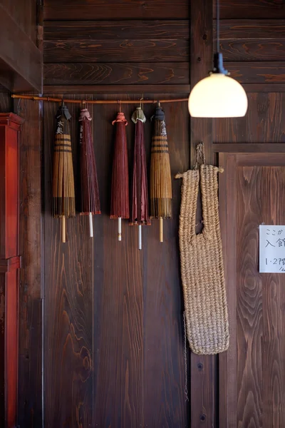Японский бамбуковый зонтик — стоковое фото