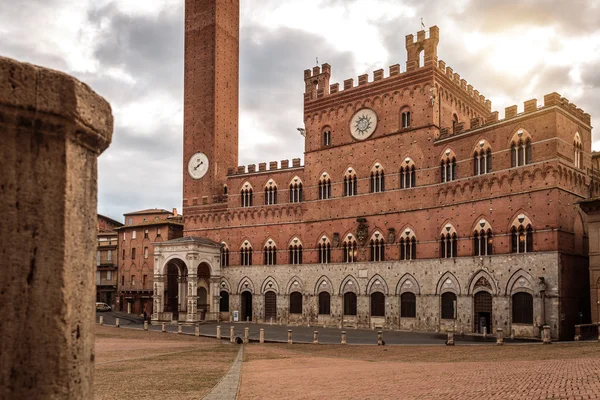 Siena w Toskanii, Włochy — Zdjęcie stockowe