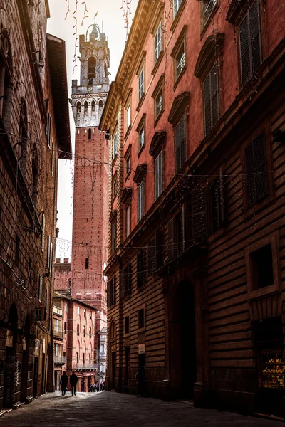 Siena w Toskanii, Włochy — Zdjęcie stockowe