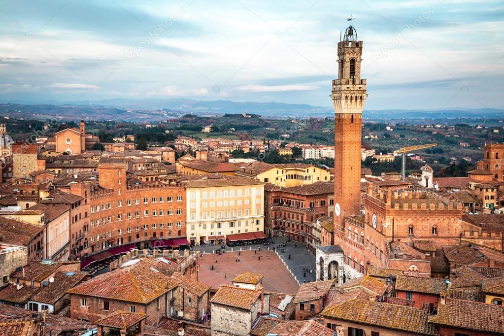 Siena in Tuscany, Italy