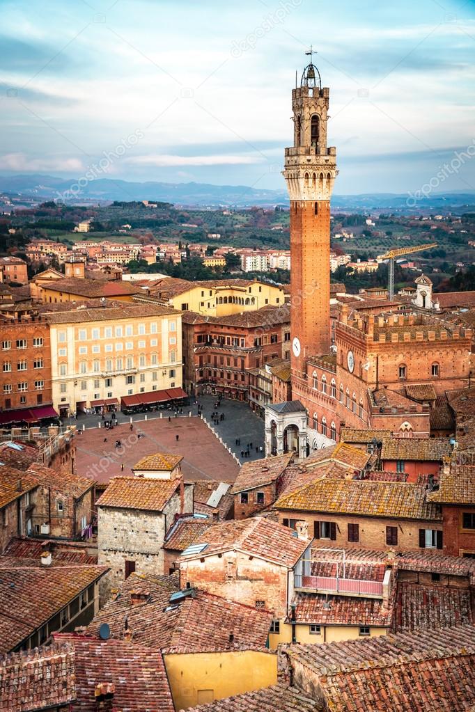 Siena in Tuscany, Italy