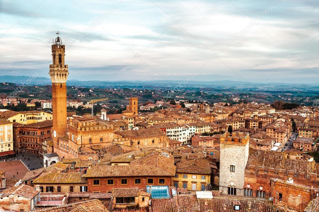 Siena in Tuscany, Italy