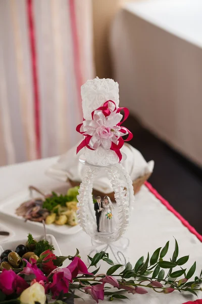 Decoração de mesa de casamento — Fotografia de Stock