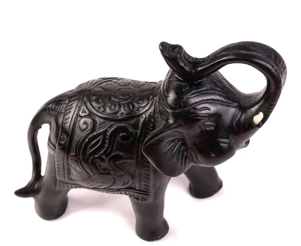 Wooden elephant figurine — Stock Photo, Image