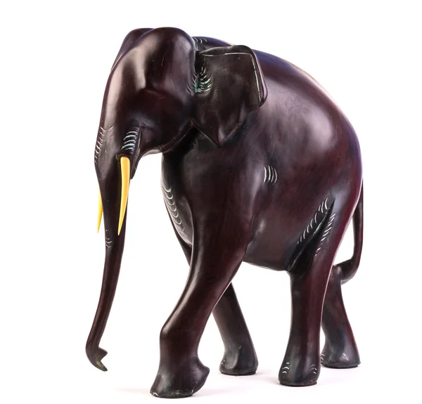Houten olifant beeldje — Stockfoto