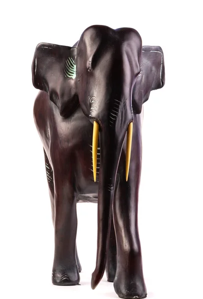 Wooden elephant figurine — Stock Photo, Image