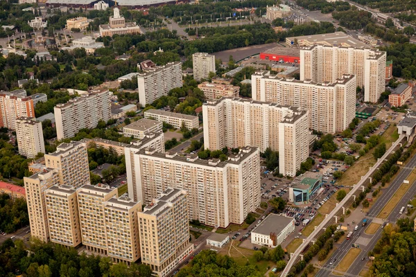 Birdseye widzenia Moskwy — Zdjęcie stockowe