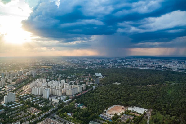 Birdseye weergave van Moskou — Stockfoto