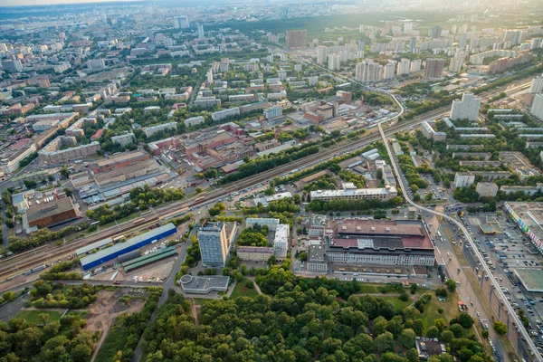 Vista de Birdseye de Moscú —  Fotos de Stock