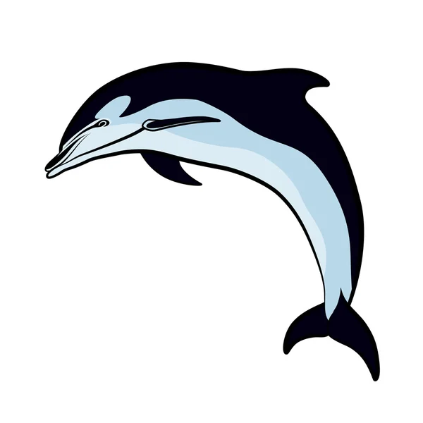 Vector Dolphin, tatuering — Stock vektor