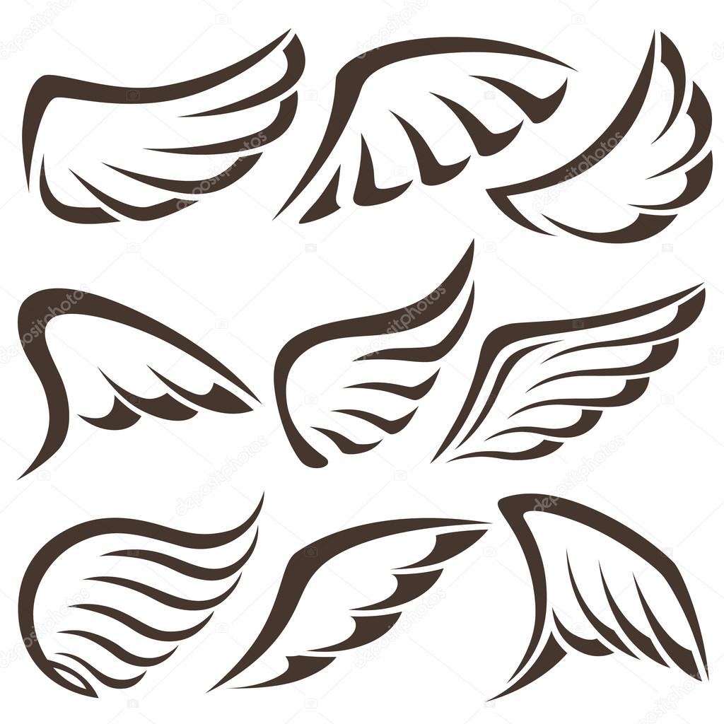 Wings. Vector Set