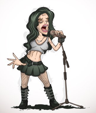 Rock şarkıcı kadın