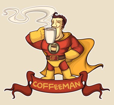Süper kahraman coffeeman