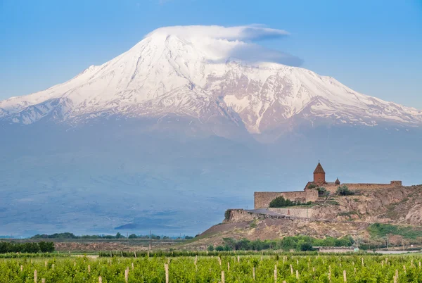 Khor Virap a Mount Ararat — Stock fotografie