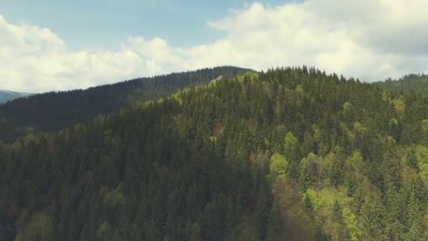 Voo aéreo nas montanhas dos Cárpatos. 4k, 30fps — Vídeo de Stock