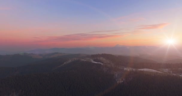 日落时的山景 — 图库视频影像