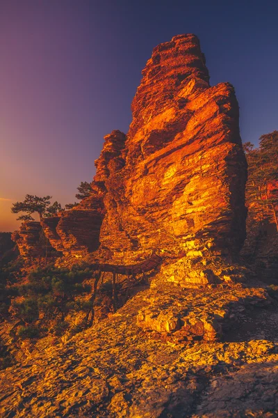 Bergkette bei Sonnenuntergang — Stockfoto