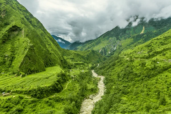 Trekking no Nepal . — Fotografia de Stock