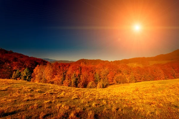 多彩的秋天风景 — 图库照片
