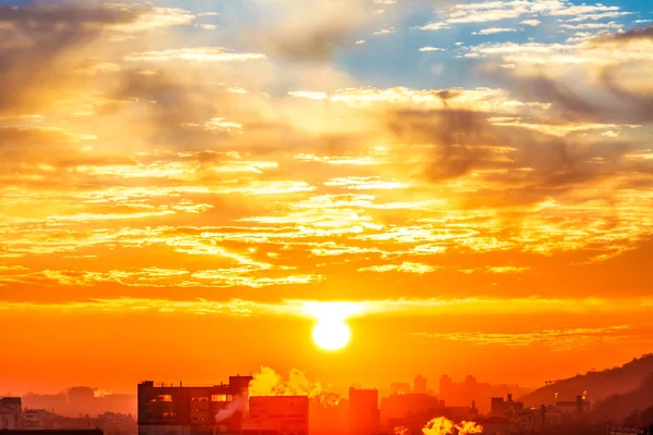 Orange sunset — Stock Photo, Image