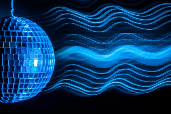 Disco bal lichte achtergrond — Stockfoto