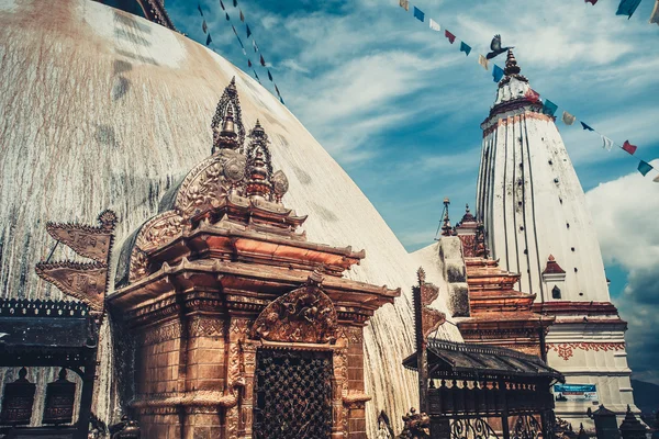 Swayambhunath Scimmia templ — Foto Stock