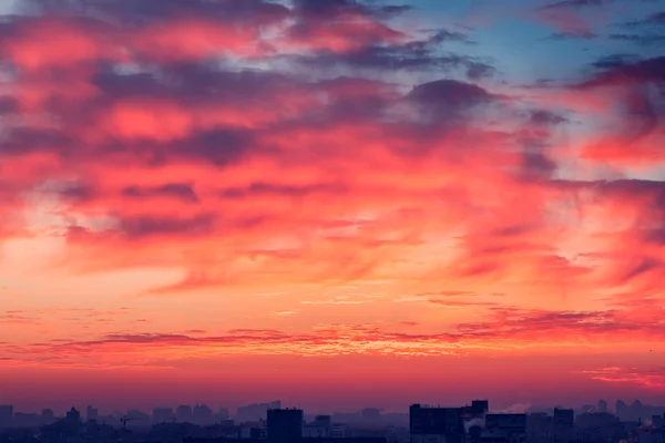 Coucher de soleil orange — Photo