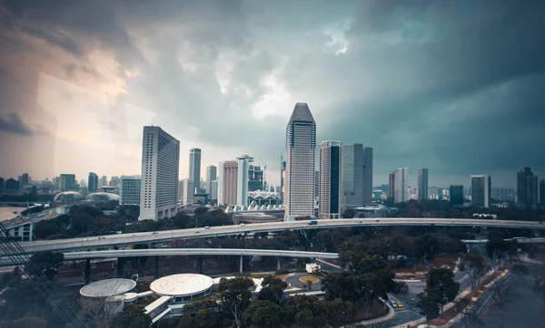 Top view of Singapore — Stock Photo, Image