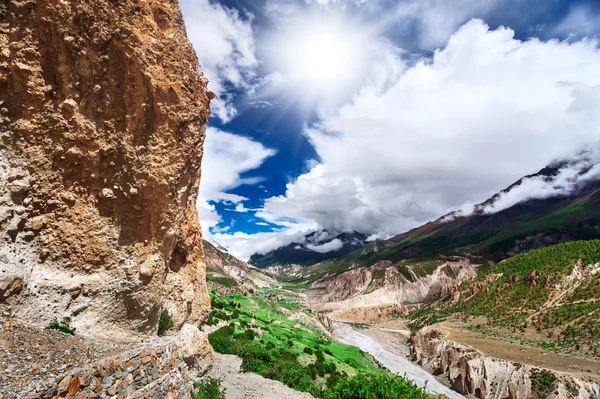 Nepal'de trekking — Stok fotoğraf