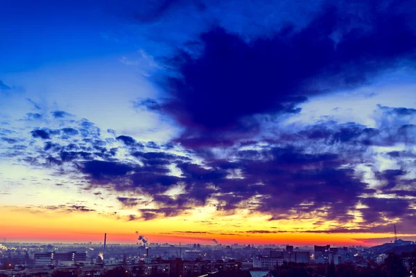 Puesta de sol naranja — Foto de Stock