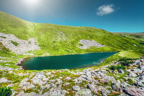 Yüksek dağ gölü — Stok fotoğraf