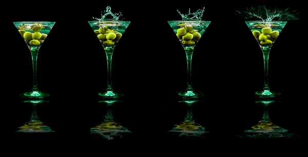 Bright  cocktails in glasses — Stock Photo, Image