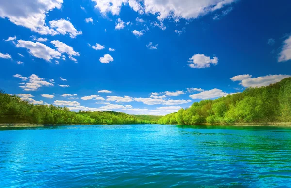 Prachtig rivierlandschap — Stockfoto