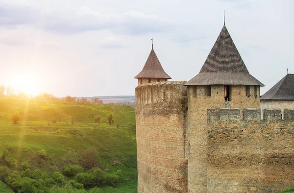 Gamla Chotyn fästning — Stockfoto