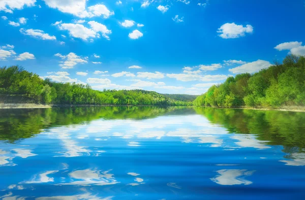 Dniester river in Bakota Stock Image