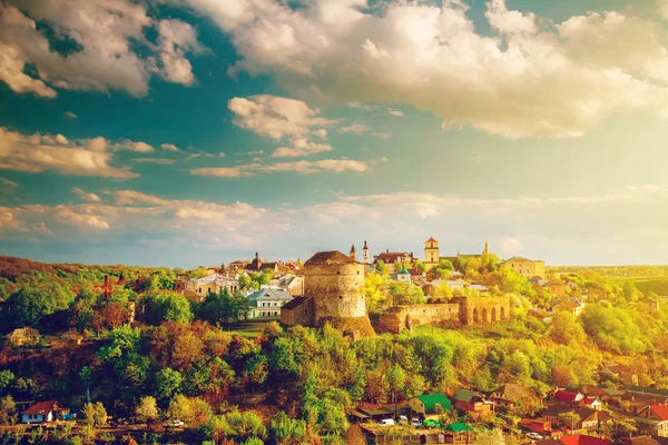 Kamianets Podilskyi cityscape — Stok fotoğraf