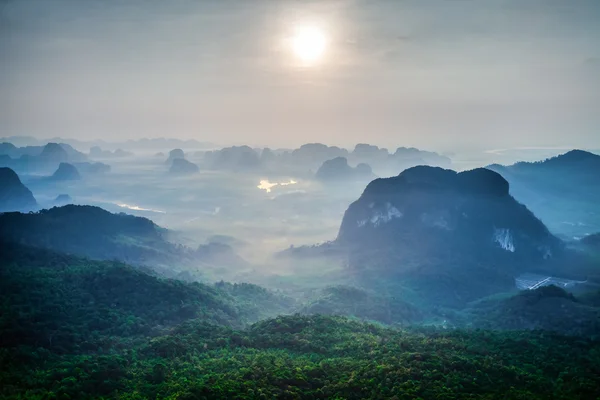 Zelené hory v Thajsku — Stock fotografie