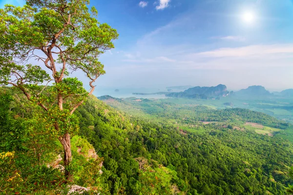 Pegunungan dan sinar matahari di Thailand — Stok Foto