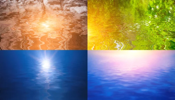 Landschappen weerspiegeld in water — Stockfoto