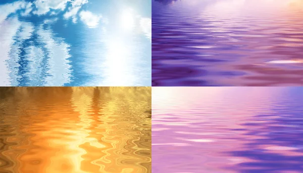 Ciel reflété dans l'eau — Photo