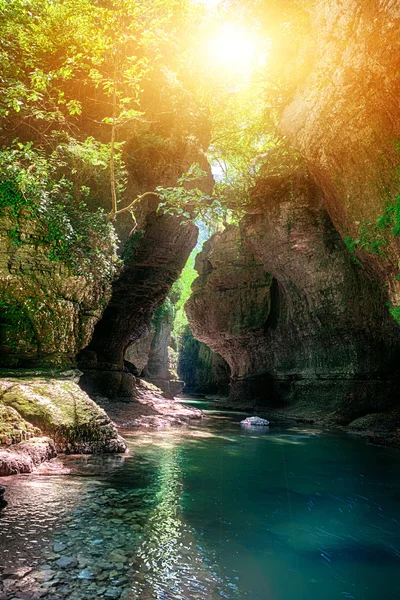 Martvili canyon in Georgia — Stock Photo, Image