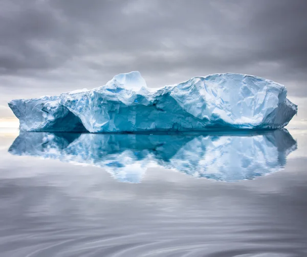 Antarktyki iceberg w śniegu — Zdjęcie stockowe