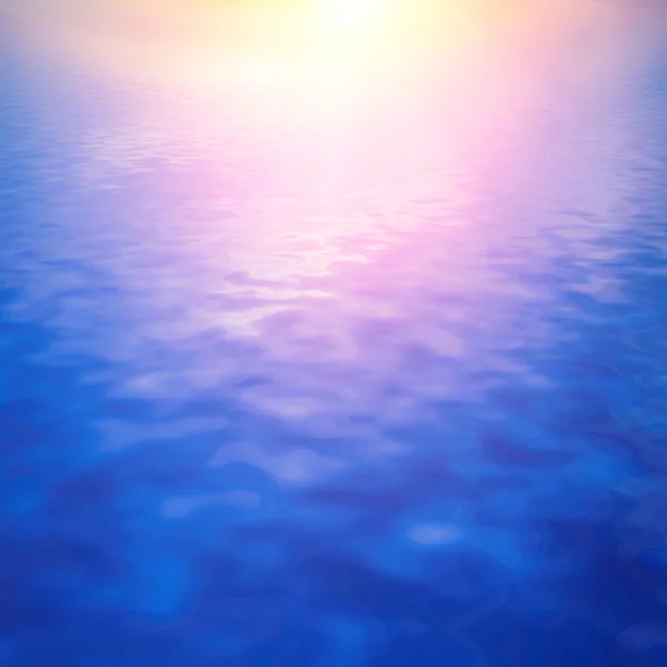 Sky at sunset reflected in water — Stock Photo, Image