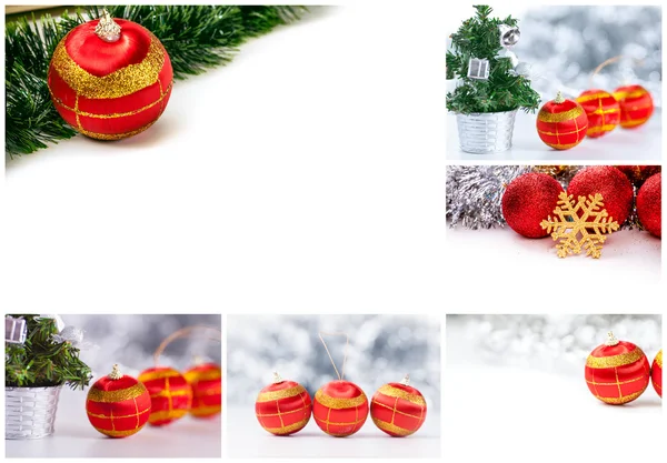 Bolas de Navidad y decoraciones —  Fotos de Stock