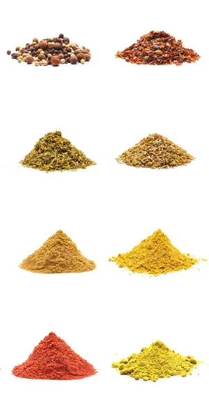 Colorful spices variety collection — Stock Photo, Image