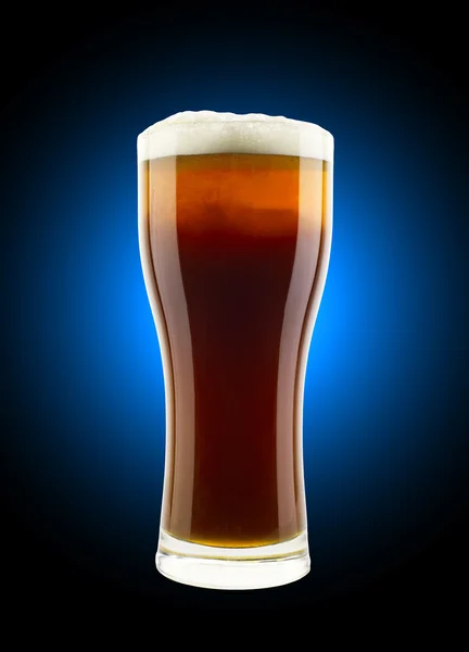 Glas bier met schuim — Stockfoto