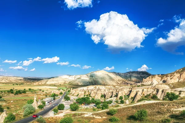 Bellissimo paesaggio in Cappadocia — Foto Stock