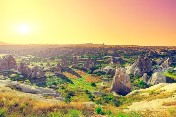 Spettacolari formazioni rocciose in Cappadocia — Foto Stock